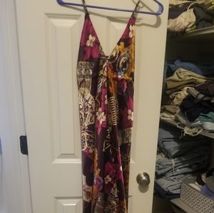 Handkerchief bottom high low dress.